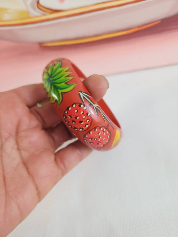 Vintage  fruit pattern bracelets - image 2