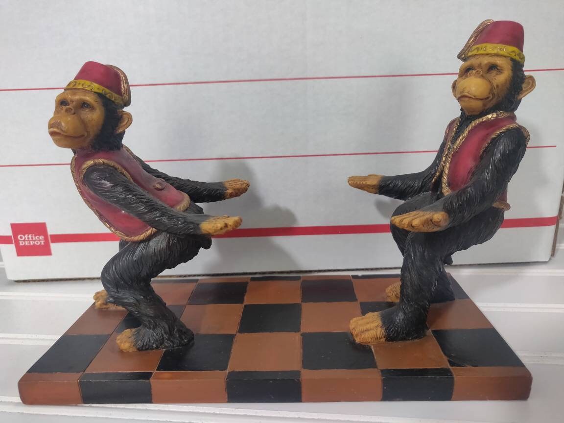 Circus Monkey Show. Set Vintage Figurines - Collection