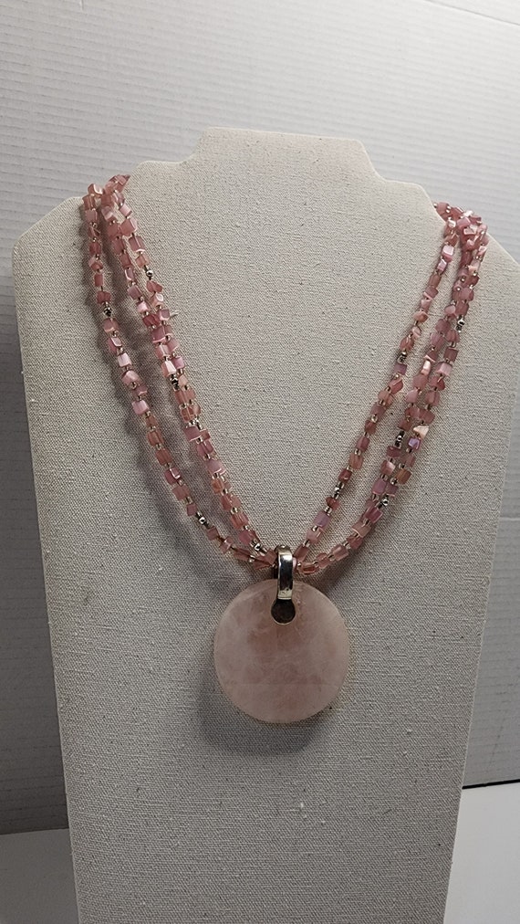 Premier Designs CATALINA Genuine Rose Quartz & Cat