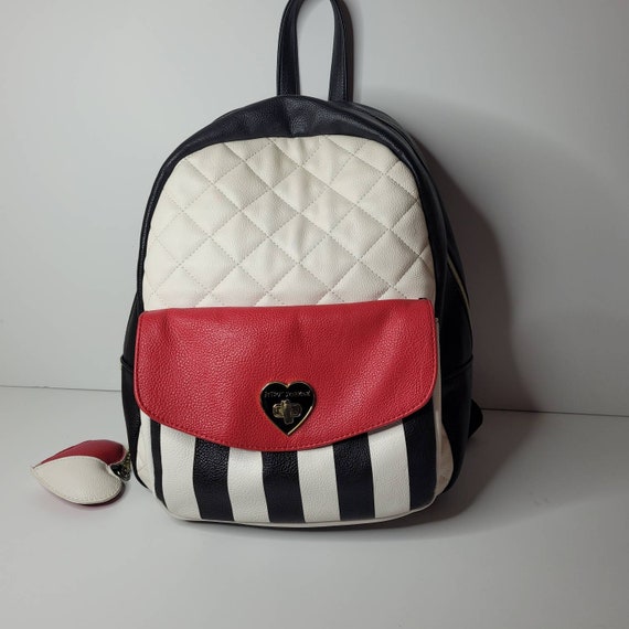 betsey johnson red backpack