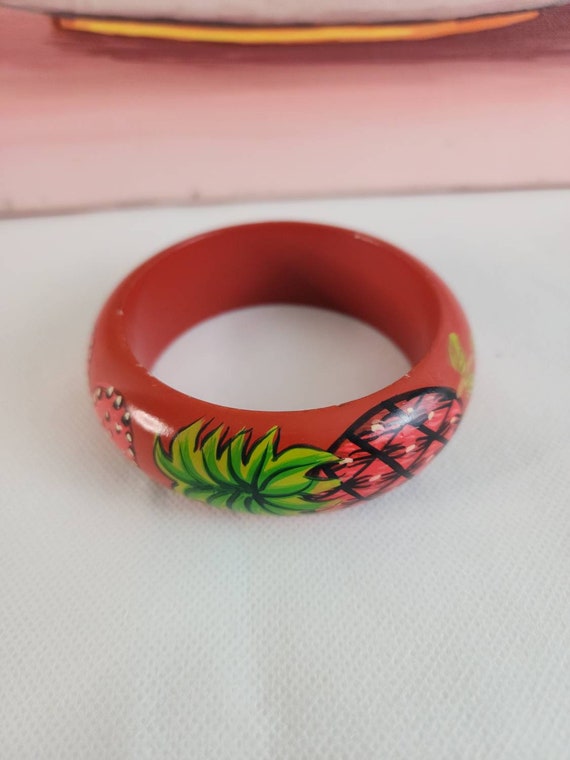 Vintage  fruit pattern bracelets - image 5