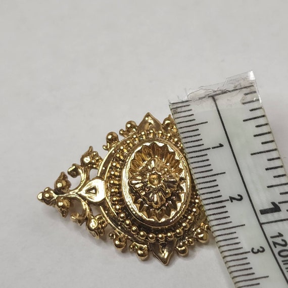 Vtg  goldtone  broch  unsigned - image 3