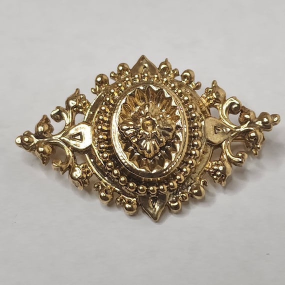 Vtg  goldtone  broch  unsigned - image 1