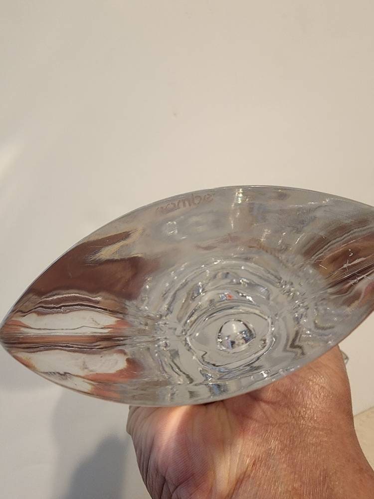 Nambe Crystal Candle Holders Candlesticks Modern Etsy