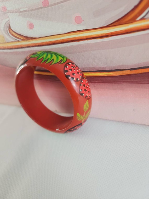 Vintage  fruit pattern bracelets - image 1