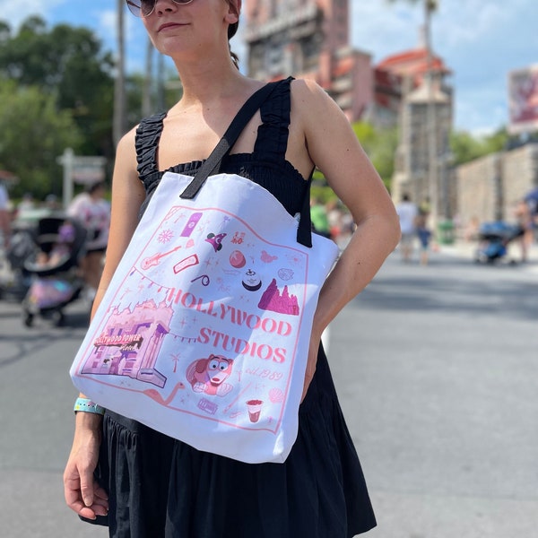 Hollywood Studios Park Tote Bag | Star Wars Toy Story Tower of Terror Indiana Jones Fantasmic Frozen Rockin Rollercoaster Disney World