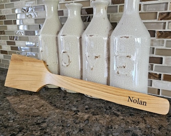 Personalized Handmade Wood Spatula in Reclaimed Cherry Hardwood/Handmade Kitchen Utensils/Eco Friendly USA Made/Fast And Free Shipping