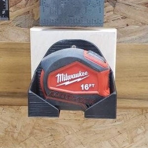 Tape Measure Holder/red tool co 16-25FT Tape Measure Holder/Mountable Tool Organizer Holder/Fits Most 16FT Tape Measures/Eco Friendly USA