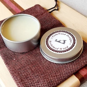 All Natural Handmade Cutting Board Wax With Organic Ingredients/1.7oz or 2.7 Tin of Cutting Board Wax Conditioner Butcher Block /USA Made