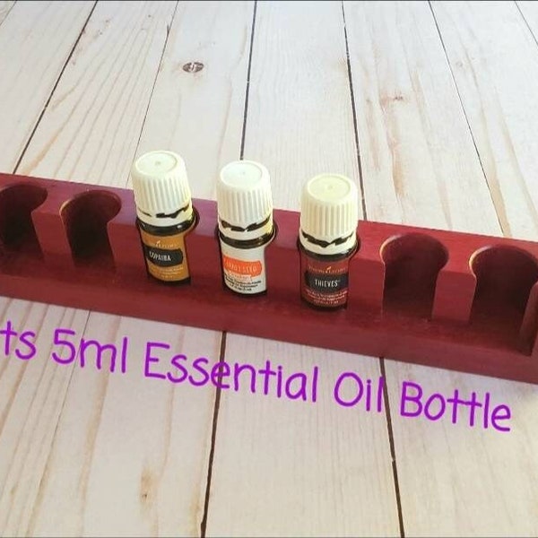 Essential Oil Bottle Organizer / Young Living 5ml-10ml / Essential Oil Storage / Aroma Therapy / Wood Display/ Eco Friendly USA Made