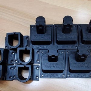 5 Pack 18V Ryobi One Tool Holder/Free Shipping/Fits most  18volt Tools Comes in Angle Design/3D-Printed/Eco Friendly USA MADE green tool co