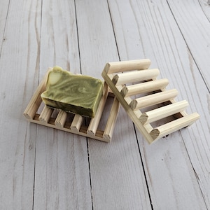 2 Pack Cedar Soap Dishes/Soap Saver/Made with Reclaimed Wood/Wholesale Welcome/Great Gift Bathroom Bath Soap Eco Friendly USA Made Soap Tray