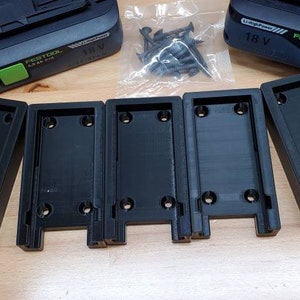 5 Pack green18V Battery Holder Storage Organizer/Fits all Airstream 18v Batteries /Fast and Free Shipping/Eco Friendly USA MADE