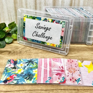 100 Envelope Savings Challenge Box, Money Saving Kit, 100 Envelope Challenge, Custom Challenge Box