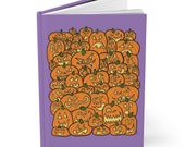 Halloween Pumpkin Hardcover Matte Journal-Lined