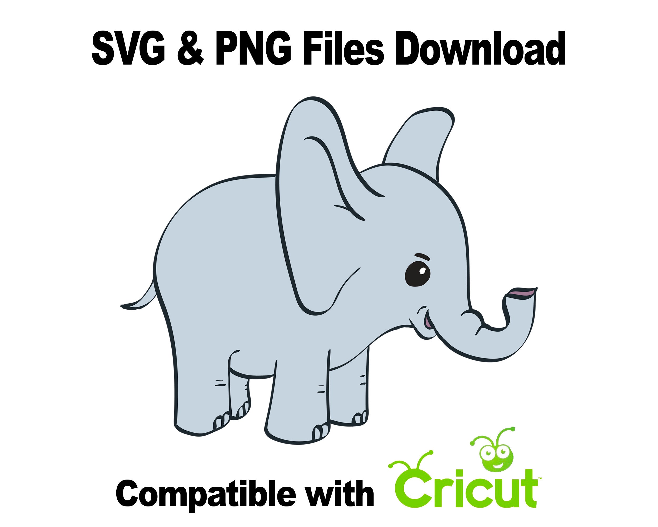 Baby Elephant SVG Nursery SVG Baby Shower SVG Cute Elephant | Etsy