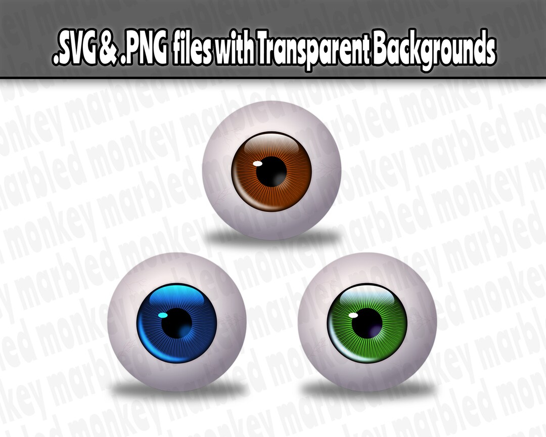 Eyeball Clip Art Set of 3 Eyeball SVG Eyes Clipart Eyes - Etsy