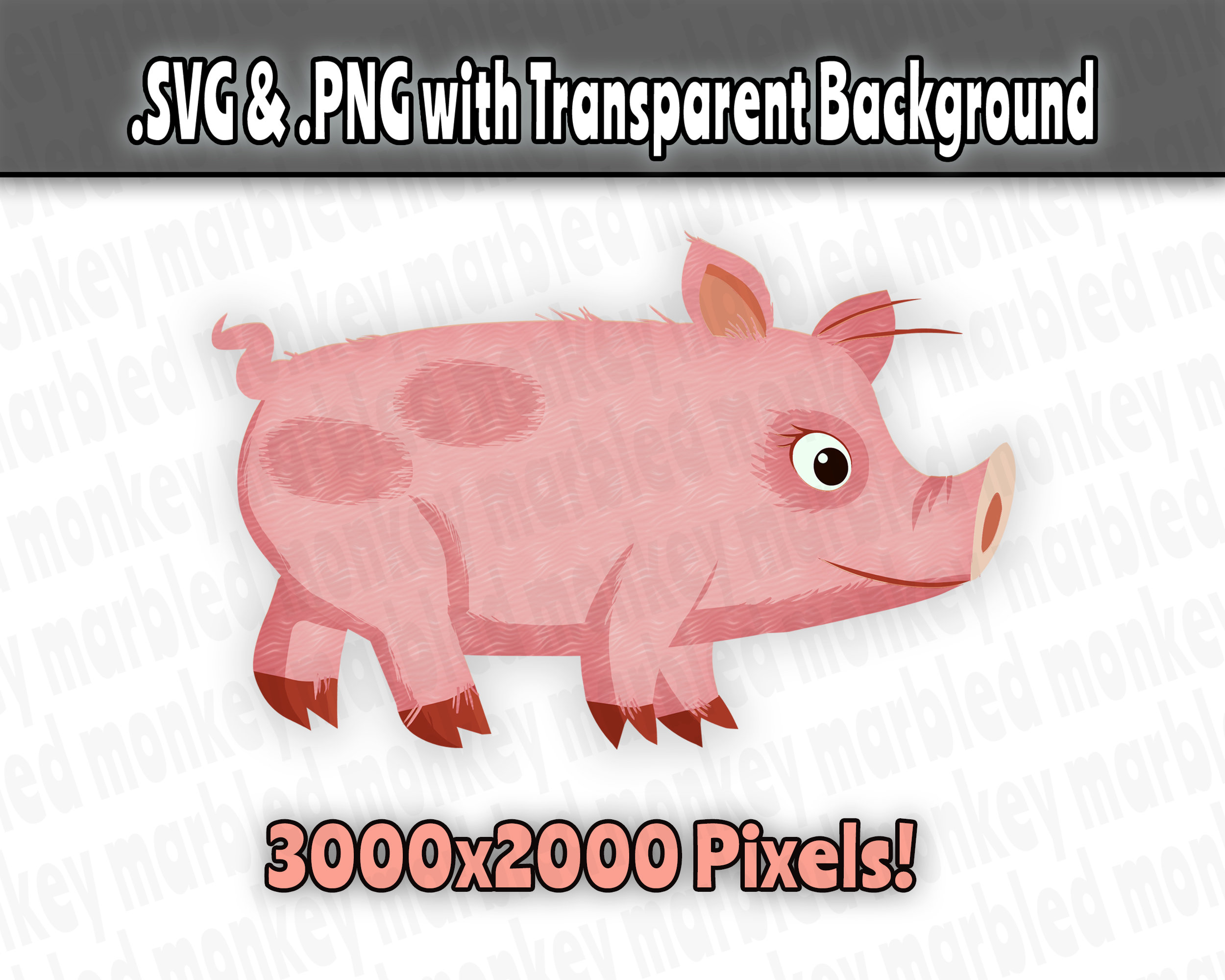 Download Cute Pig Clipart Pig Svg File Piglet Design Baby Pig Etsy