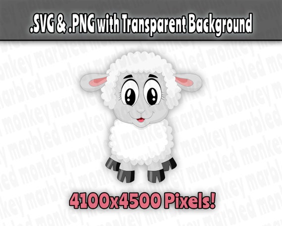 Download Baby Sheep Svg Cute Lamb Clipart Cartoon Sheep Vector Etsy