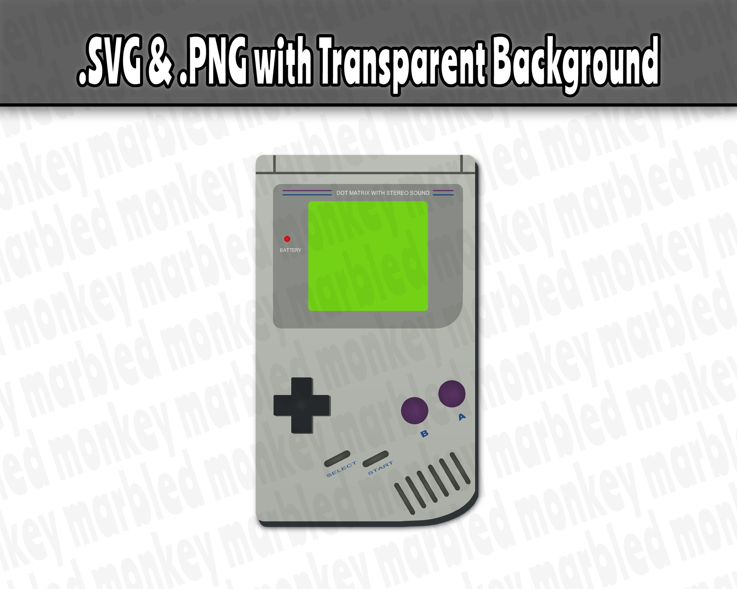 Download Vintage Video Game Svg Gameboy Clipart Nintendo Svg Game Etsy