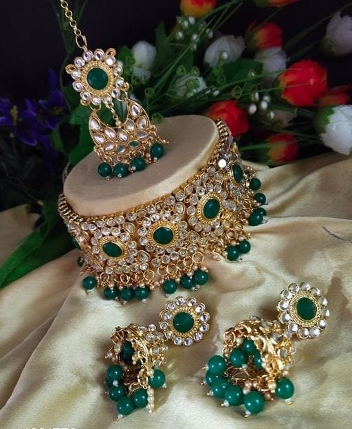 Buy Maroon Jewellery Set Online In India Etsy India