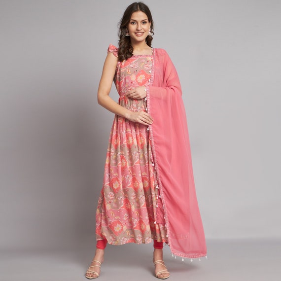 Kesari Exports Designer Gown Style Long Kurtis at Rs 1135 in Surat | ID:  20834742948