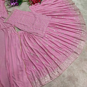 Pakisthani Design Parmpara Silk Georgette Kurta With Skirt and - Etsy