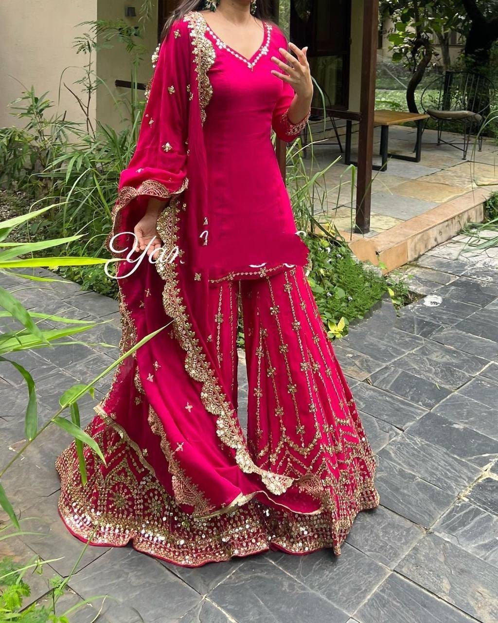 punjabi sharara suits online