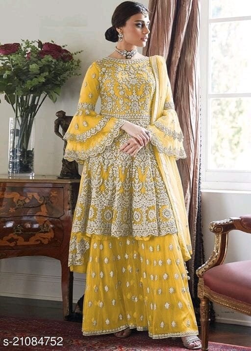 Yellow Sharara - Etsy Singapore