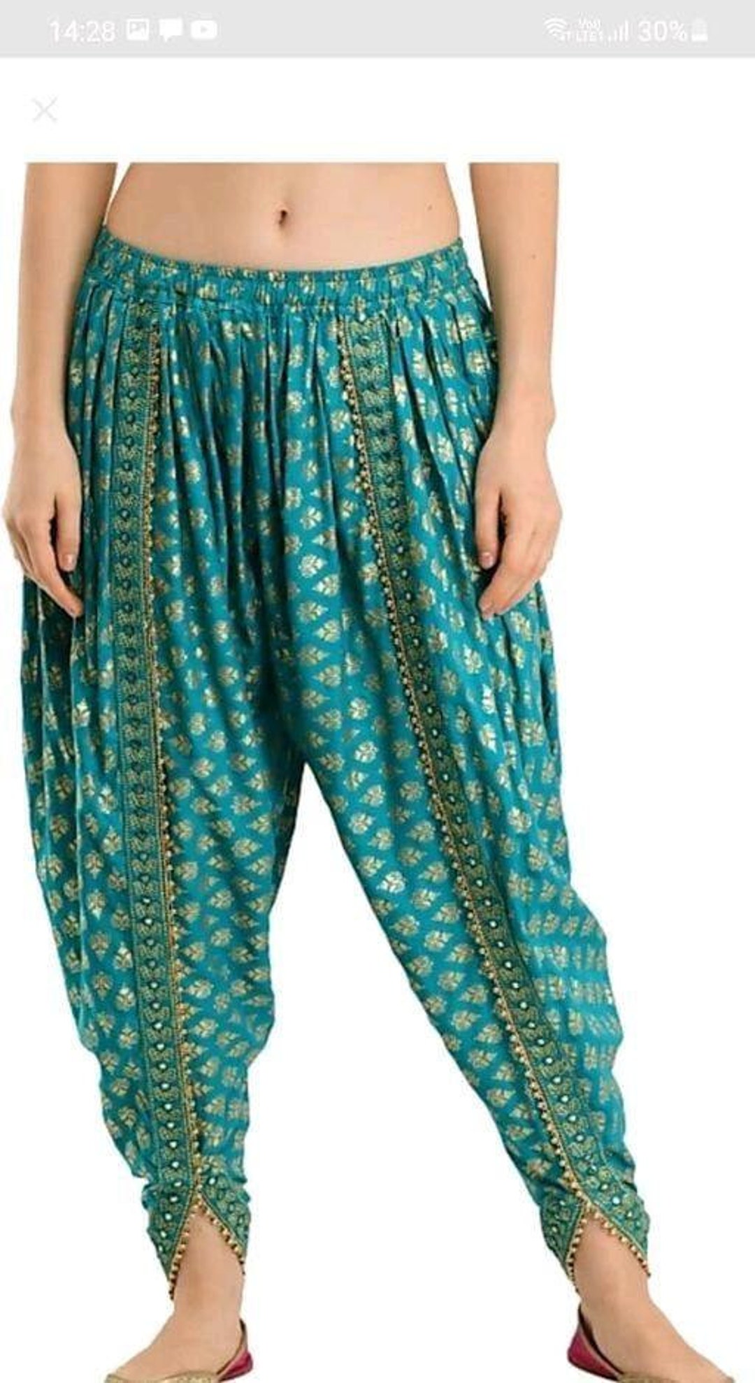 Shop Orange Art Silk Dhoti Pant Online at Best Price | Cbazaar