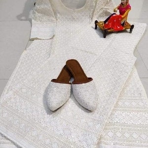 White chicken top dress design