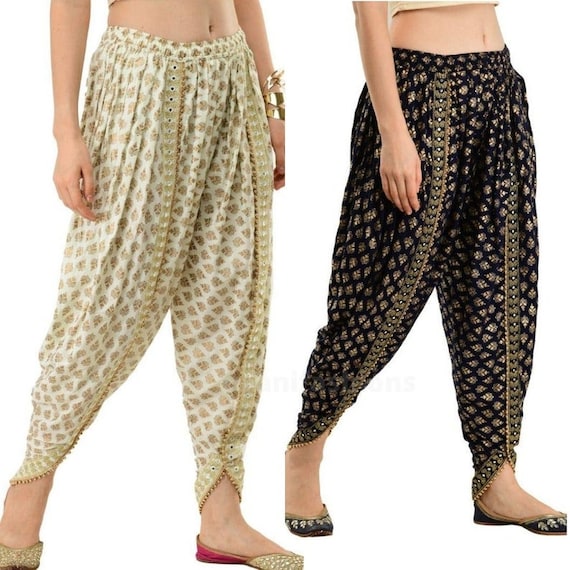 Pack of Two Women's Rayon Pants, Plazzo Pants, Trousers, Harem Dhoti Pant,  Bottomwear Indian Women Pants, Trouser for Women, Dhoti Pants - Etsy