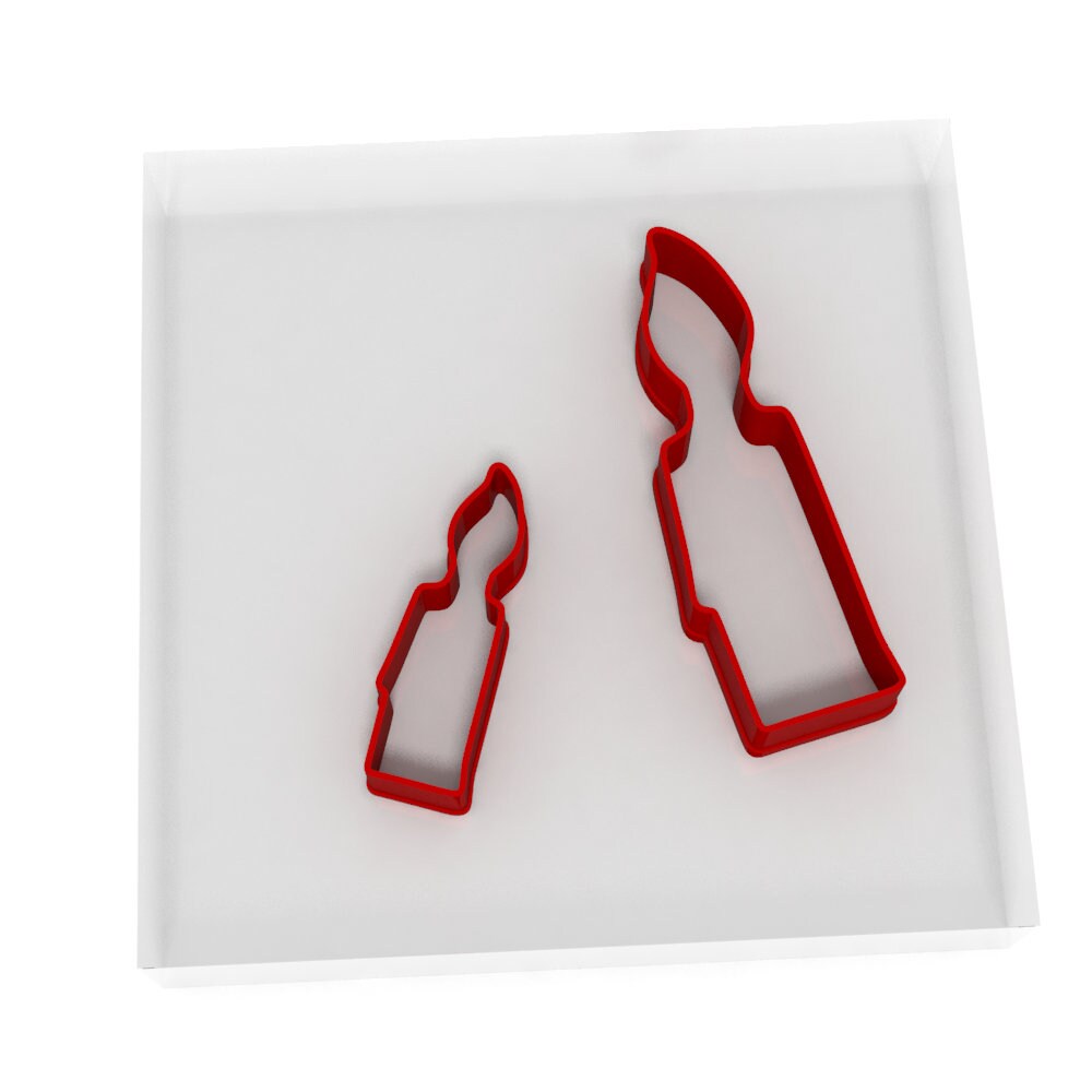 Candle Cookie Cutter Set of 2 Fondant Icing Cake Biscuit Dough Etsy