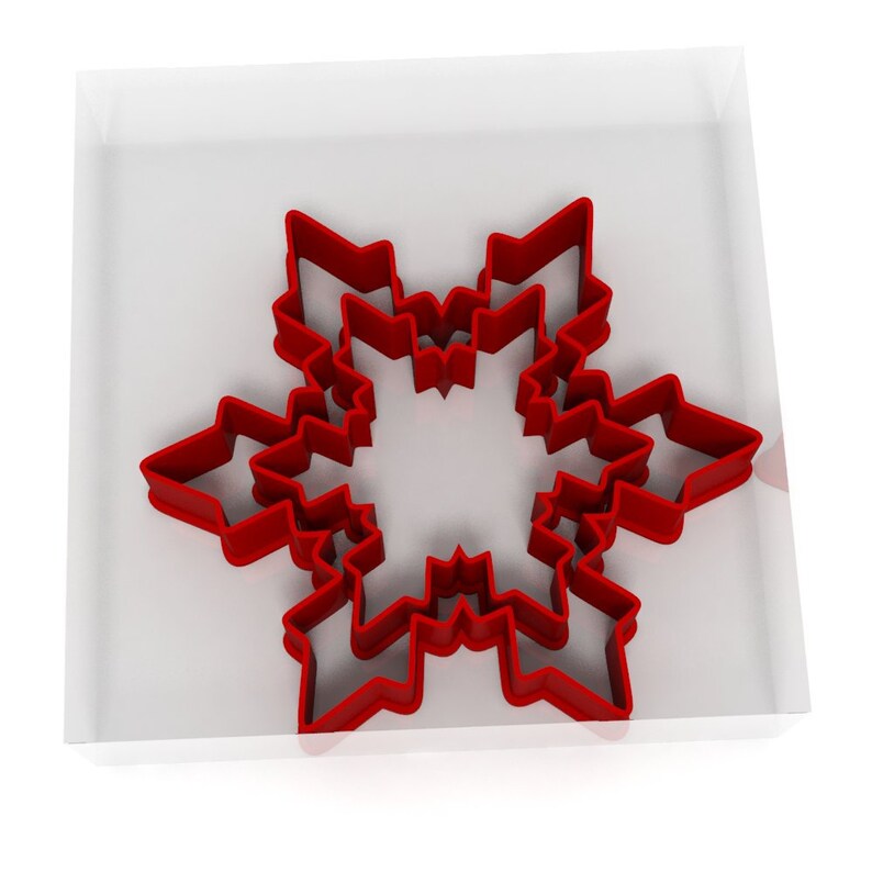 Set of 2 x SNOWFLAKE CHRISTMAS Cookie or Fondant Cutters Sugarcraft Icing Cake Set of 2 x SNOWFLAKE CHRISTMAS Cookie or Fondant Cutters Sugarcraft Icing Cake