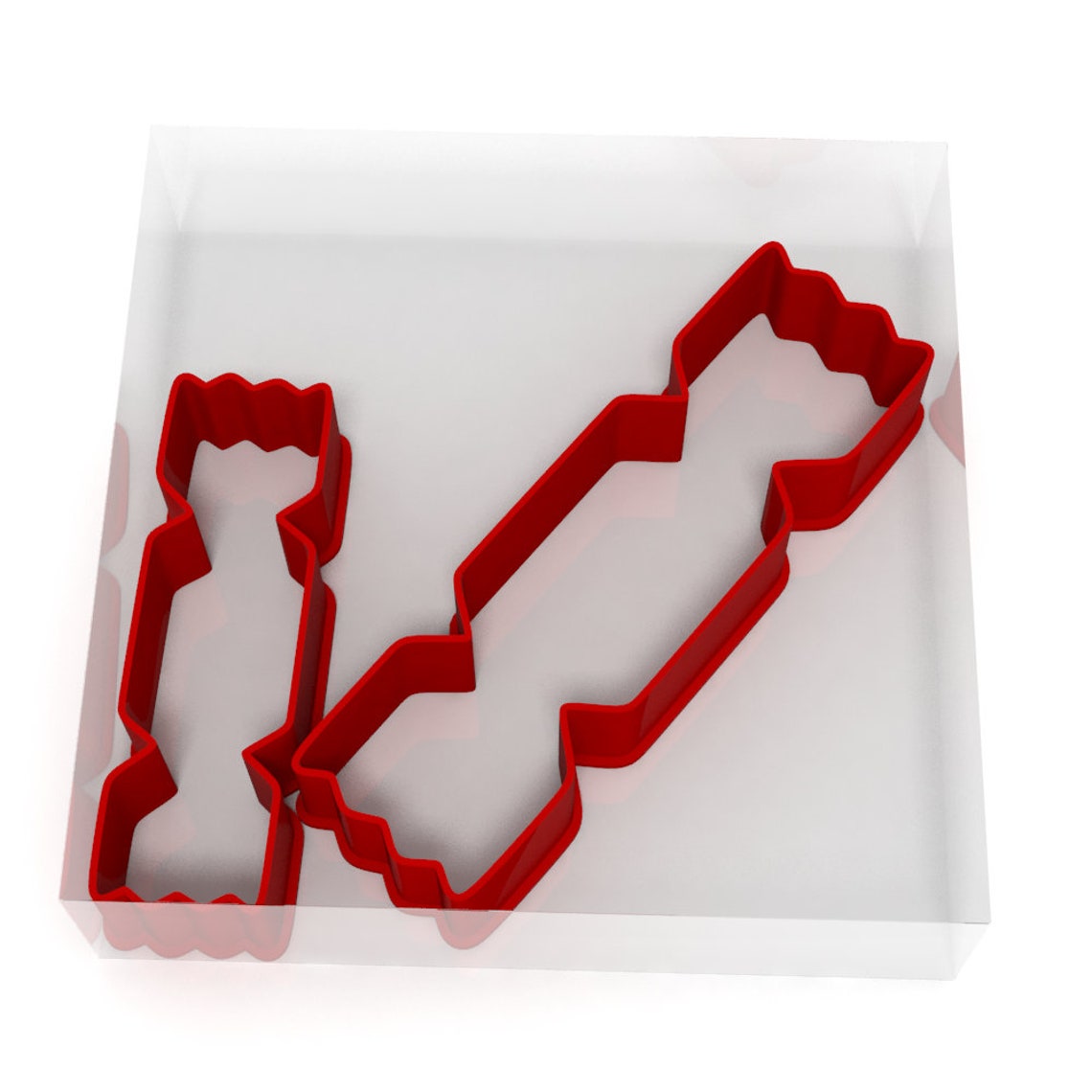 Christmas Cracker Cookie Cutter Set of 2 Fondant Icing Cake Etsy