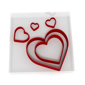 Elongated Heart Cutter Contemporary Heart, Hand Drawn Heart, Jewellery  Cutter, Earrings Cutter, Heart Shape, Organic Heart, 3d Printed 