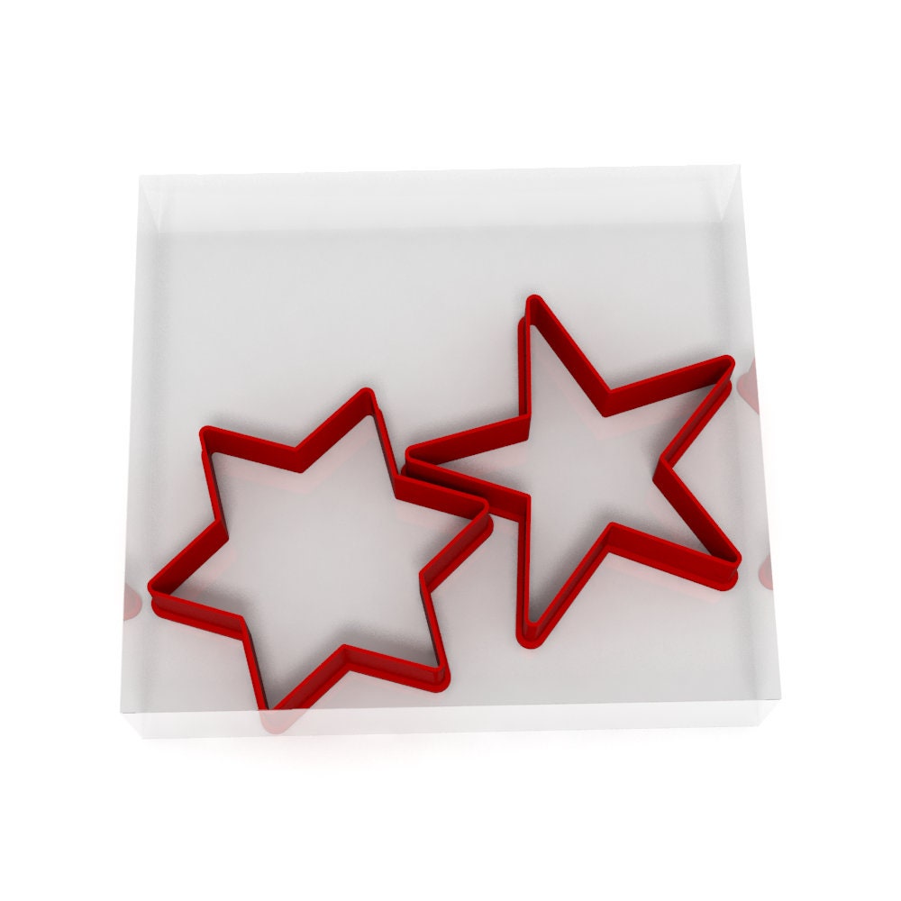 Stars Fondant Cutters Set of 4 For Icing Cookie or Cake 23 Etsy