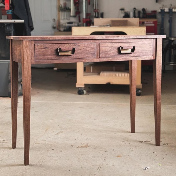 Walnut + Brass Console Table Full Build Plans