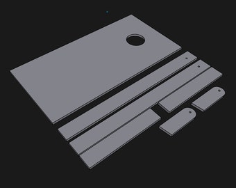 Corn Hole Board CNC Laser Digital File dxf pdf svg