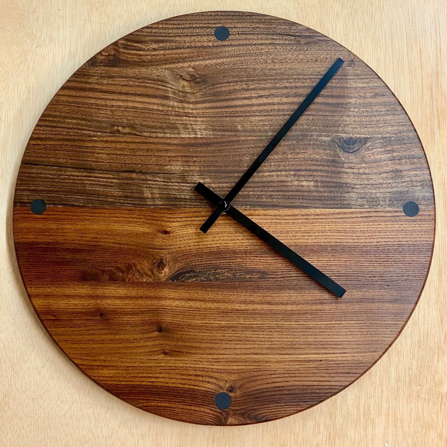 Modern Wooden Wall Clock Etsy