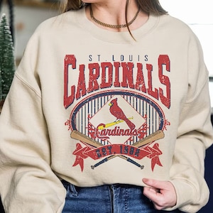 St. Louis Baseball Sweatshirt Vintage Style St. Louis Baseball Crewneck Sweatshirt St. Louis EST 1882 Sweatshirt Game Day image 1