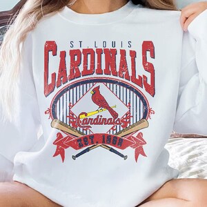 St. Louis Baseball Sweatshirt Vintage Style St. Louis Baseball Crewneck Sweatshirt St. Louis EST 1882 Sweatshirt Game Day image 3