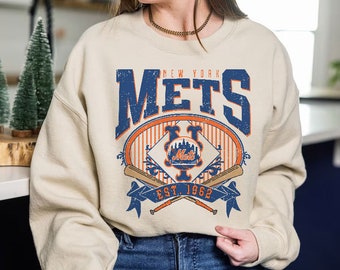 New York Baseball Sweatshirt | Vintage Style New York Baseball Crewneck Sweatshirt | New York EST 1962 Sweatshirt | Game Day