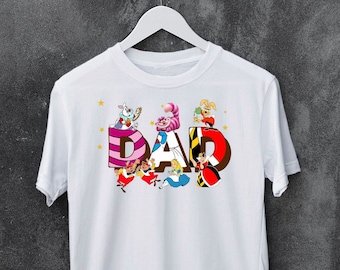 Alice in Wonderland Character Dad Shirt, Funny Fathers Day T-shirt, Disneyworld Dad Sweatshirt, Best Gift for Dad