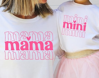 Mama Mini Matching Shirt, Mother's Day Gift, Soft Cotton Blend