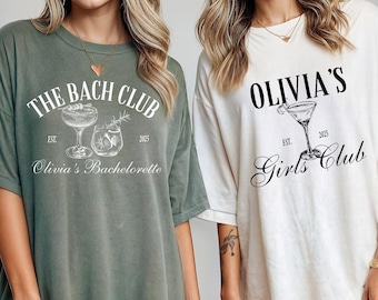 Bachelorette Shirt | Comfort Color Club Social Bridal Wedding Tee | The Bach Club Apparel for Fun Celebrations, Bride to be shirt