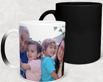 Color Changing Mug, Magic Mug, Christmas Gifts, Picture Disappearing Mug, Personalized Gifts,Custom Photo Magic Mug, Sensitive Mug, Heat Mug