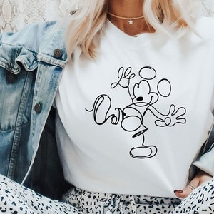 Mickey Outline Shirt, Retro shirt, Magical Shirt, Vacation Shirt, Funny  Shirt, Women's Shirt, Trip Shirt, Magical shirt