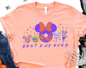 Best Day Ever Color T-Shirt, Disney Halloween, Matching Outfits, Mickey, Scary, Disneyworld, Disneyland, Minnie, Trick Or Treat, Villian