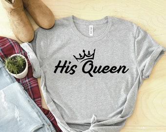 Her King and His Queen Shirt Matching Love Couples T Shirts - Etsy